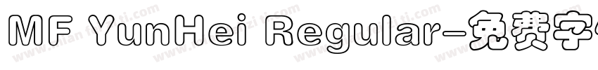 MF YunHei Regular字体转换
